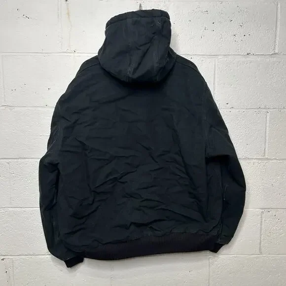 Vintage Carhartt Quilted Hooded Active Jacket “Black” J140